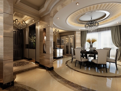 220平米90萬預(yù)算，簡(jiǎn)歐風(fēng)三居室如何打造？上海裝修案例大全解析